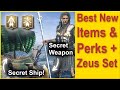 Assassins Creed Odyssey - Best New DLC Items & Perks - New Zeus Set - All Engravings - All Ostrakas