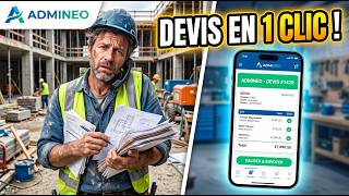Logiciel de devis et facture pour artisan : la démo d'Admineo screenshot 1