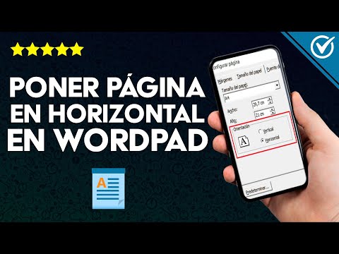 ¿Cómo Poner una Página en Horizontal en WORDPAD? - Cambiar Orientación