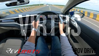 2023 VOLKSWAGEN VIRTUS | 1.0L TSI TOPLINE AT | POV Test Drive #41 | RevLimits |