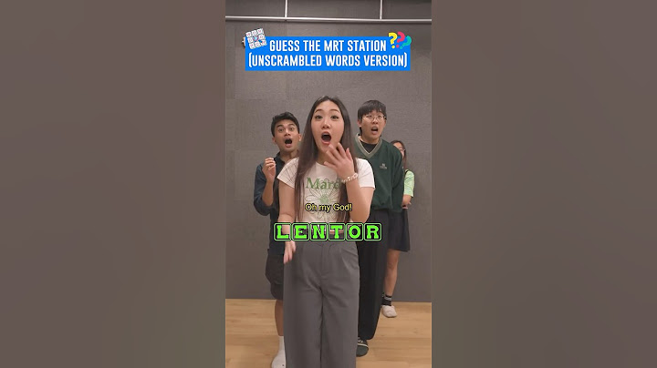 Guess The MRT Station (Unscrambled Words Version) 🚇🧐 #lifeattsl #shorts #fyp #competition