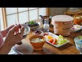 ヘルシーな3日間の和食の朝ごはん【献立】