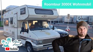 How much mobile home do you get for 3000€? #Roomtour Camper Fiat Ducato 1992