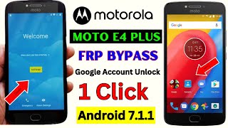 Moto E4 plus (XT1770) FRP Bypass || Motorola Google Account Remove || Without PC