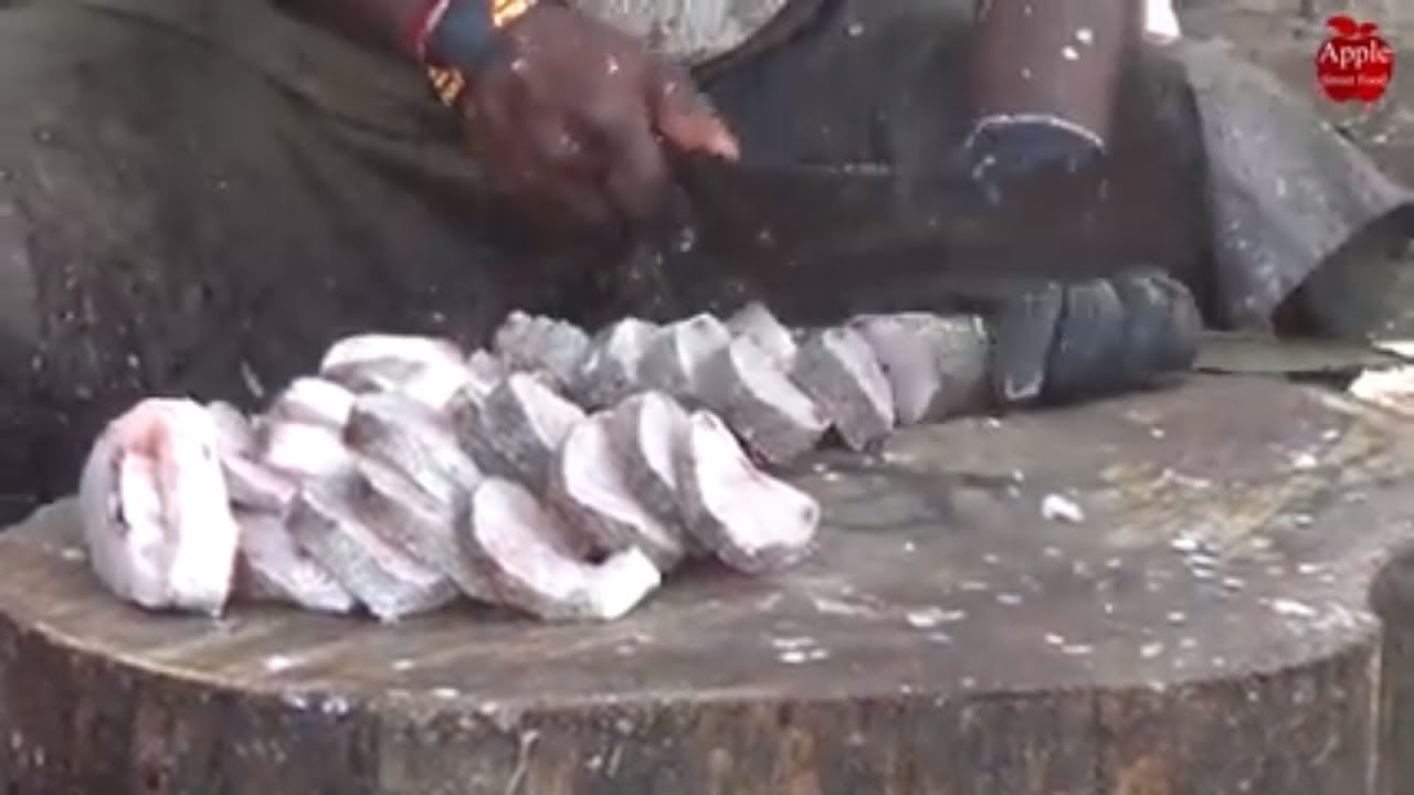 #Fisher Man Fish Cutting Skills || Apple Street Food | APPLE STREET FOOD