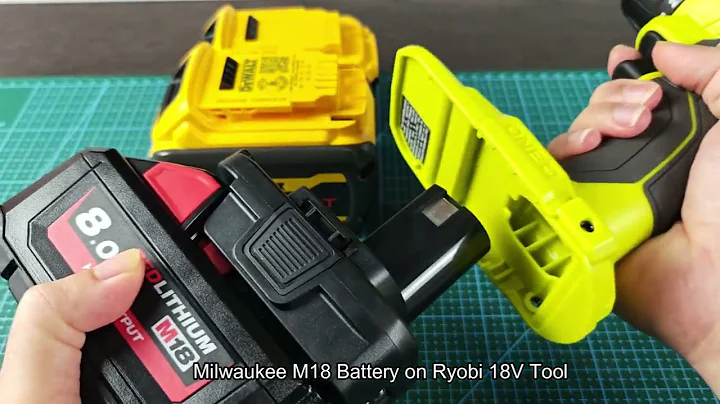 Dewalt/Milwaukee to Ryobi Battery Adapter (One Adapter Two Battery Types)