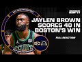 Celtics ride Jaylen Brown’s 40 PTS to Game 2 win vs. Pacers [FULL REACTION] | SC with SVP