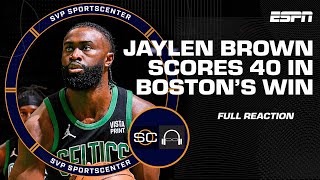 Celtics ride Jaylen Brown’s 40 PTS to Game 2 win vs. Pacers [FULL REACTION] | SC with SVP
