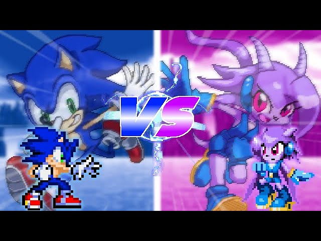 Mecha Sonic VS Amethia Phase 1.5 - Strength of Witts 