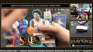 AWESOME CASE! WEMBY ALL OVER! 2023/24 Panini Select Basketball Hobby 12 Box Case Break #4