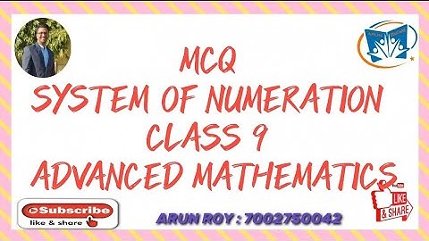 System of Numeration MCQ | Class 9 | Advanced Mathematics | #sebaclass9