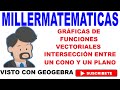 Graficas de funciones vectoriales | Ejemplo 5 Millermatematicas   #Millermatematicas