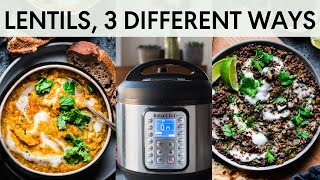 HOW TO COOK LENTILS IN THE INSTANT POT