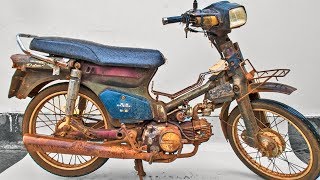 Restoration of 1990 Honda Super Cub 100EX Part1 -  Tear down Old and Rusted Motorcycle