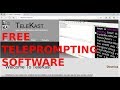 Telekast teleprompter  free  software  a short tutorial  for public speaking