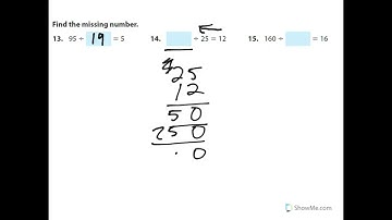 5.5 Divide by One Digit Numbers