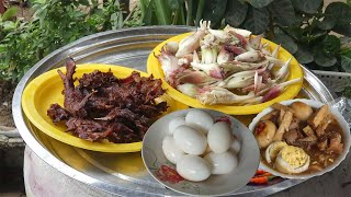 cook bamboo Shoot And Pig Lage - Natural Cooking In Home For Family