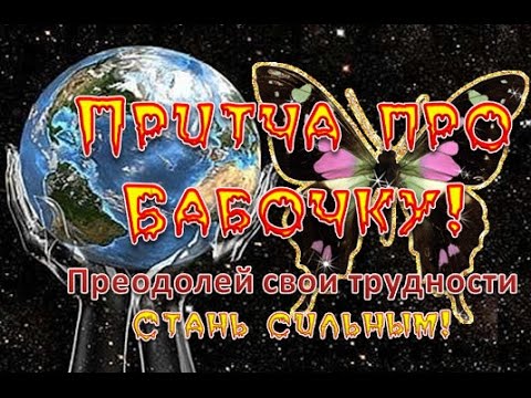Притча про БАБОЧКУ. Ваш РОСТ, РАЗВИТИЕ и СИЛА!