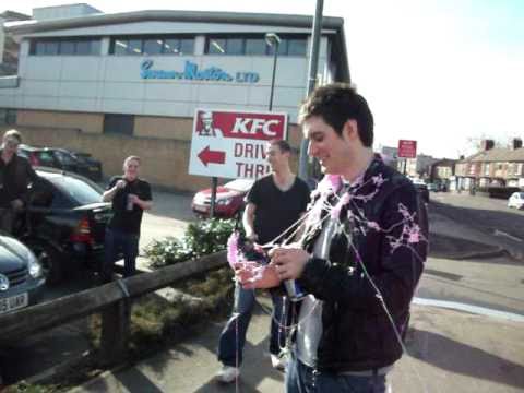 Silly String In The Face!!!