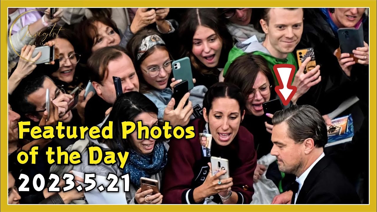 Best of the day: Leonardo DiCaprio poses with fans at Cannes Film ...