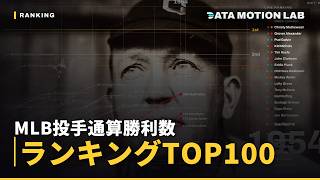 MLB投手通算勝利数ランキング｜歴代TOP100をモーショングラフで振り返る