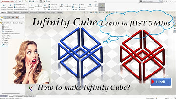Infinity Cube table or Magical Metal Table in solidworks 2020