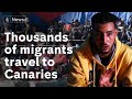 Migrants making treacherous journey to Canary Islands - on small fishing boats