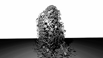 BLENDER physics | 2000 block building collapse