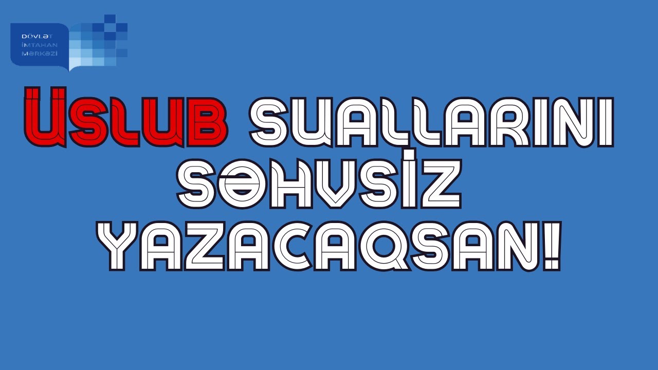ÜSLUBLAR SƏNİN ÜÇÜN 2x2 OLSUN! İmtahana düşən #qeydlər #21