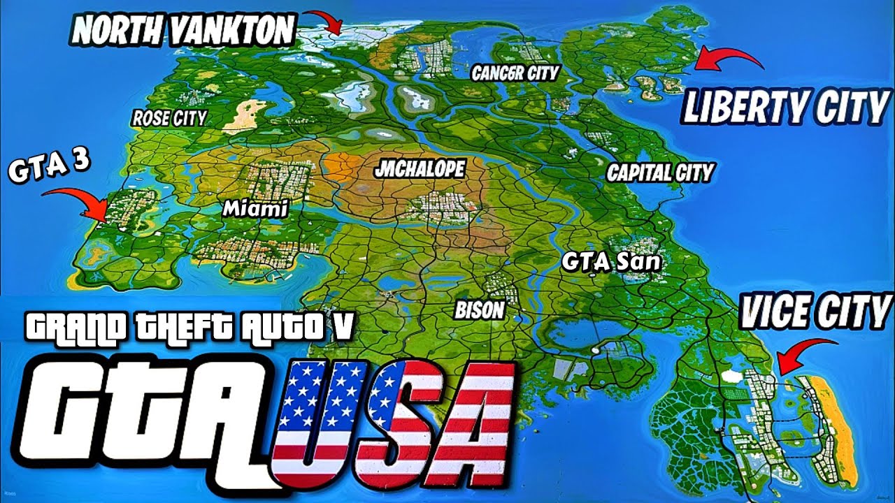 I INSTALLED Every USA MAP In GTA 5 YouTube 