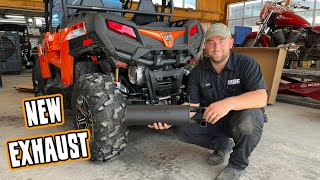 Installing GSE Exhaust on a CFMOTO Plus Sound Testing