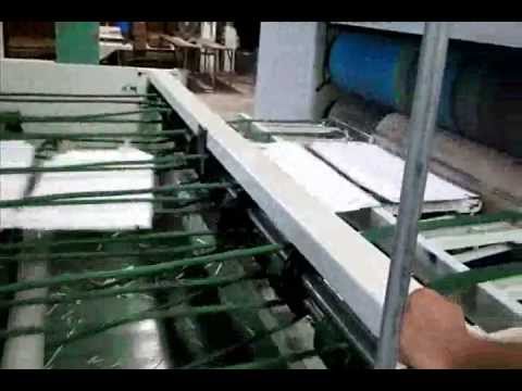 Maquina para hacer caja de carton sammex - YouTube