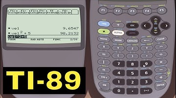 Ti-89 Calculator - 08 - Storing and Using Variables