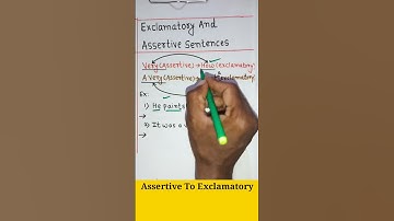 Assertive To Exclamatory Sentences #shorts #englishgrammar