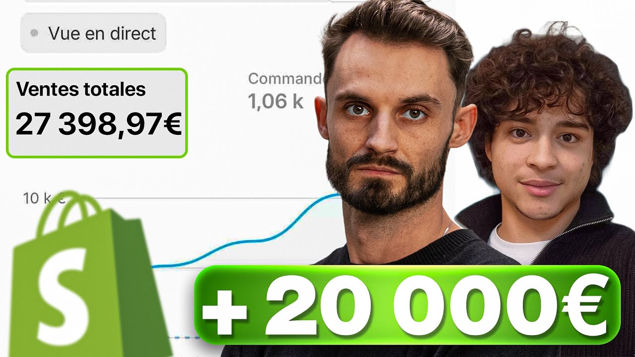 Gabriel face à Théo Ritzy, il raconte comment il a dépassé 20 000€ à 18 ans avec sa boutique en ligne, depuis son internat