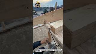 Smart Roof Framing Trick 🔨🏠 | Fast Wooden Joint Installation