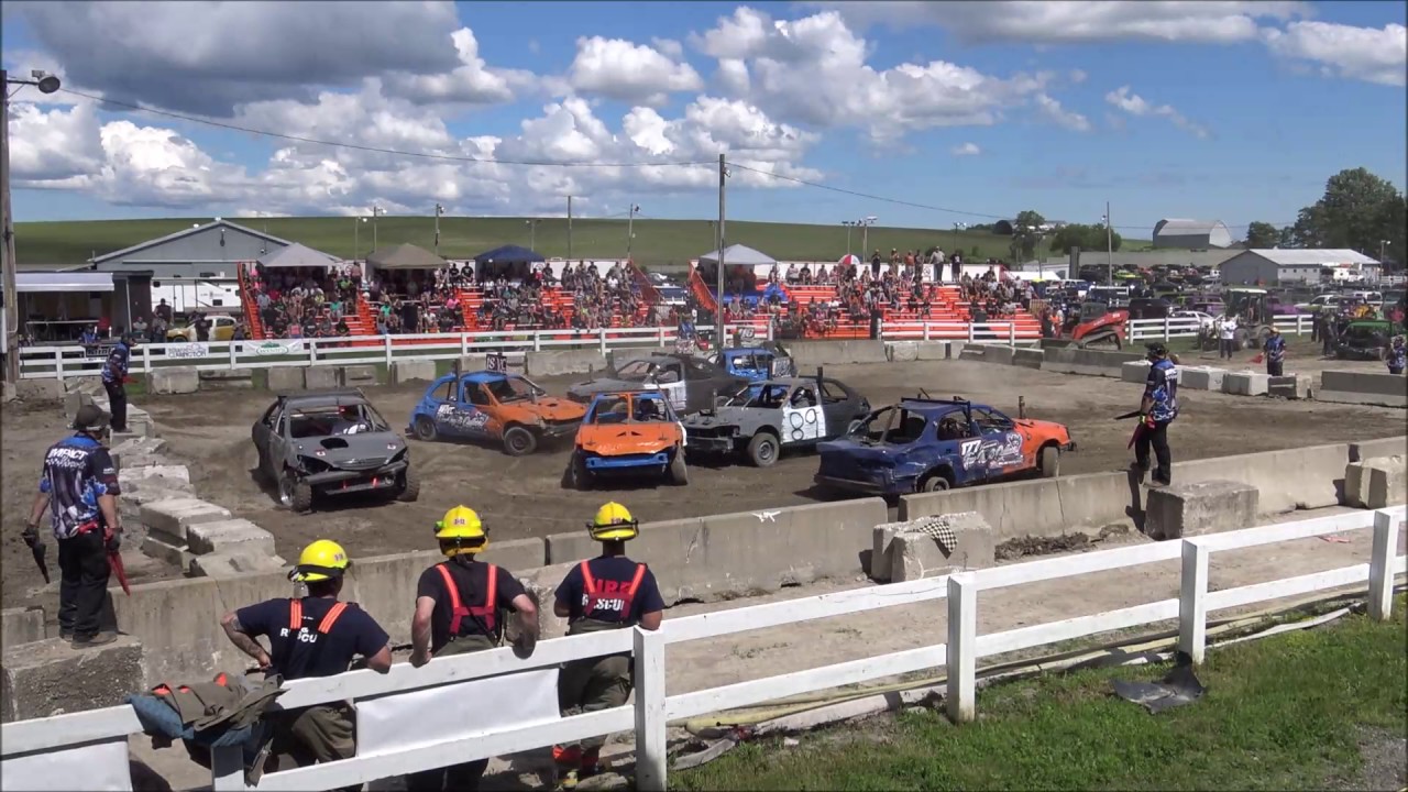 impact motorsports grand rapids michigan 2017 WEEKEND OF WRECKAGE DEMO DERBY ROUND 1 HEAT 5