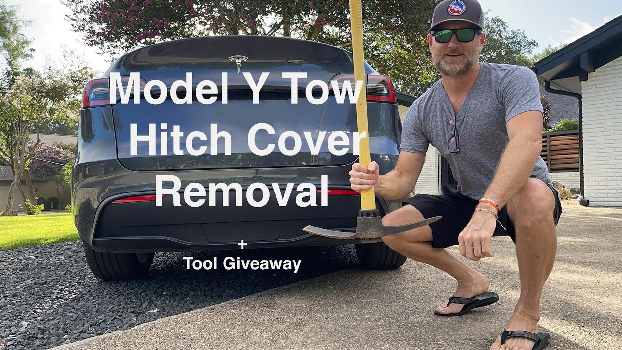 Model Y Tow Hitch Cover Removal and Install (Without Damaging