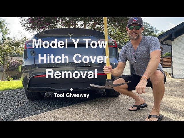 Model Y Tow Hitch Cover Removal and Install (Without Damaging