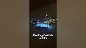 Arduino LCD scrolling text #electricalengineering