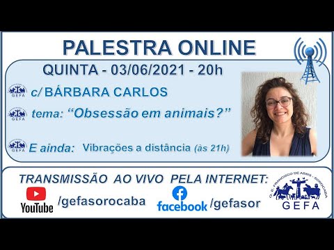 Assista: Palestra Online - c/ B�?RBARA CARLOS (03/06/2021)