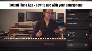 How to use the Roland Piano App with your Smartphone - Tutorial