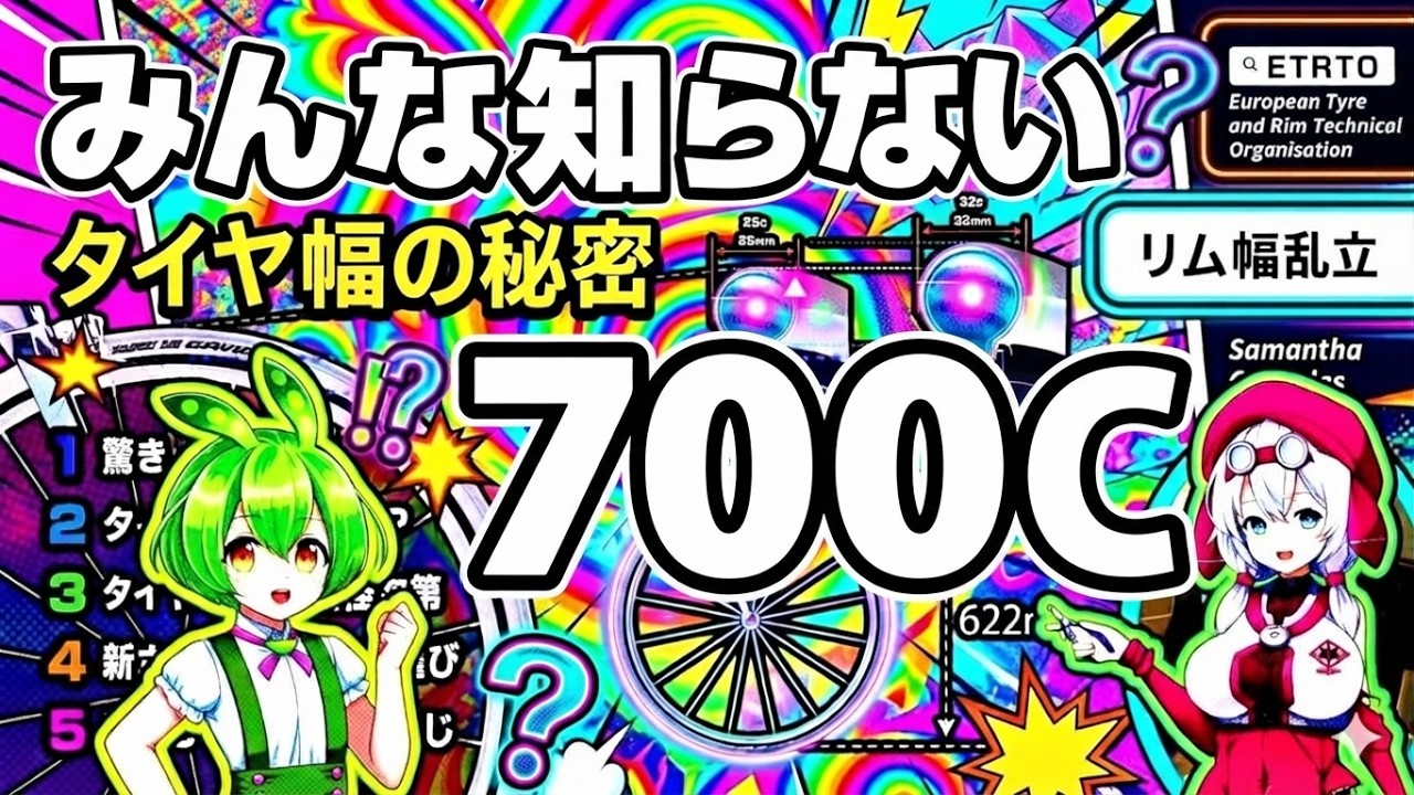 動画「700cってなに？ 意外と知らないタイヤサイズとエトルトの真実」のサムネイル