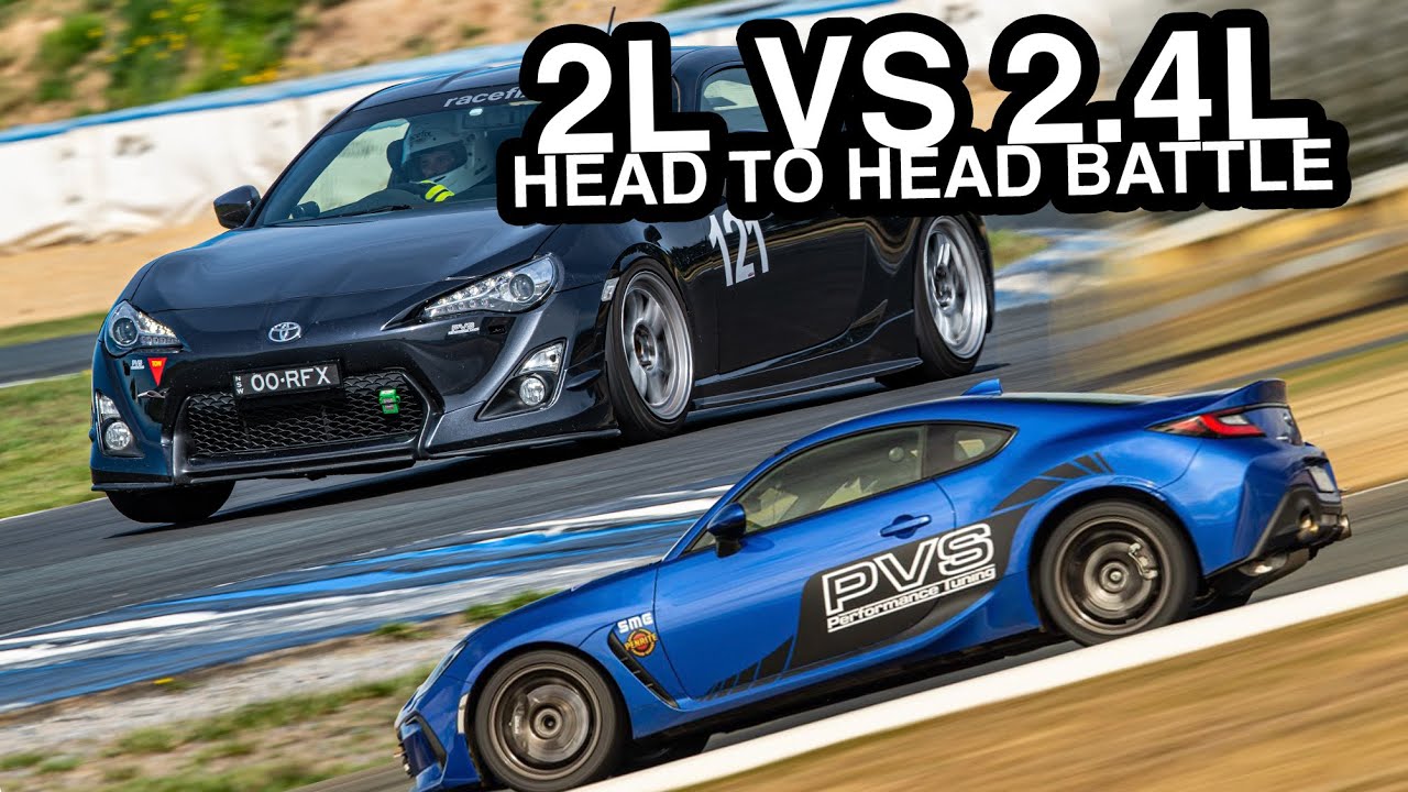How much faster is the new 2.4L BRZ around a track? We battle them head ...