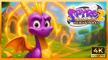Spyro 2: Riptos Rage (PS1) 4K Remaster - Part 1 [100%] Walkthrough