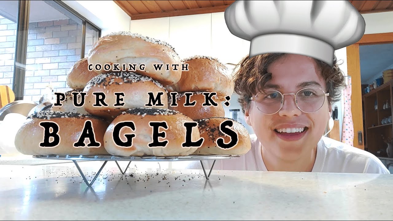 Cooking with Lewis from Pure Milk: Bagels - YouTube