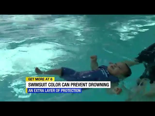 Did you know your child's swimsuit color could prevent them from drowning?  - YouTube