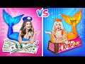 Rich Mermaid VS Broke Mermaid || Awkward Situations in Jail by RATATA COOL