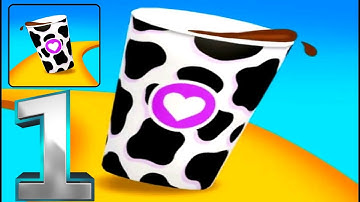 Coffee Stack - Gameplay Walkthrough Part 1 Levels 1-4 (Android,ios)