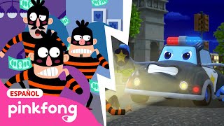 ¡Vamos, Policía!🚔 ¡Atrapemos a los Ladrones! | Equipo de Rescate🚨 | Pinkfong Canciones Infantiles